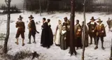 George Henry Boughton, Pilgrims Going to Church