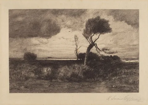 Robert Swain Gifford, Near the Coast [large plate]