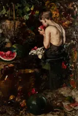 Vincenzo Irolli, A Young Boy Eating a Watermelon