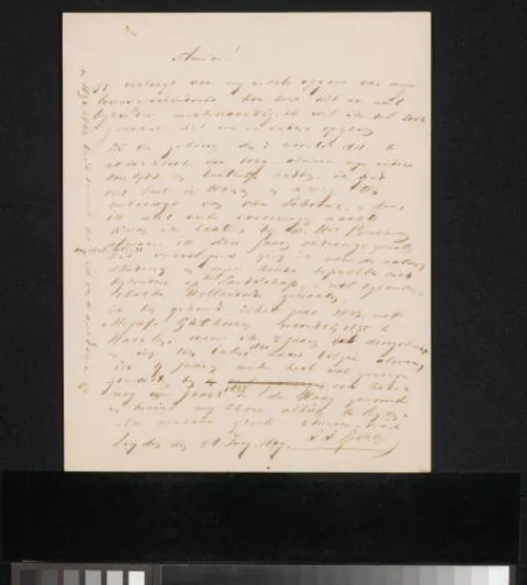 Jan Jacob Spohler, Brief aan anoniem