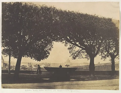 Giacomo Caneva, View from the French Academy at the Villa Medici