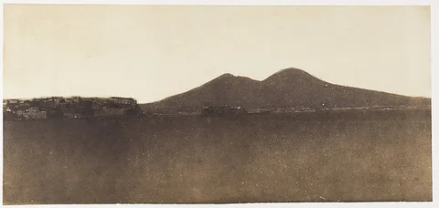 Giacomo Caneva, [Vesuvius from Mergellina]
