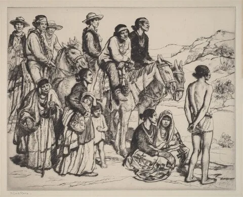 Francis Luis Mora, Navajo Family