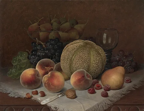 William Mason Brown, Still Life with Cantaloupe