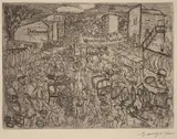 Paul Gangolf, PARIS MARCHÉ AUX PUCES (Paris Flea Market)