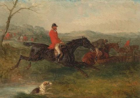 William Joseph Shayer, Foxhunting: Clearing a Brook
