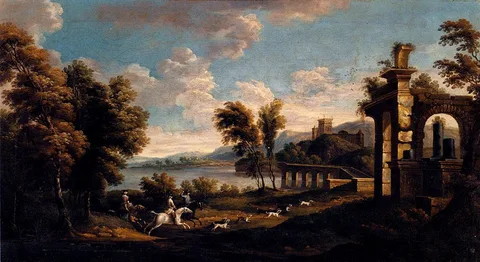 Jan Wyck, Hunting Scene