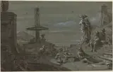 Thomas Wyck, Piazza by Moonlight