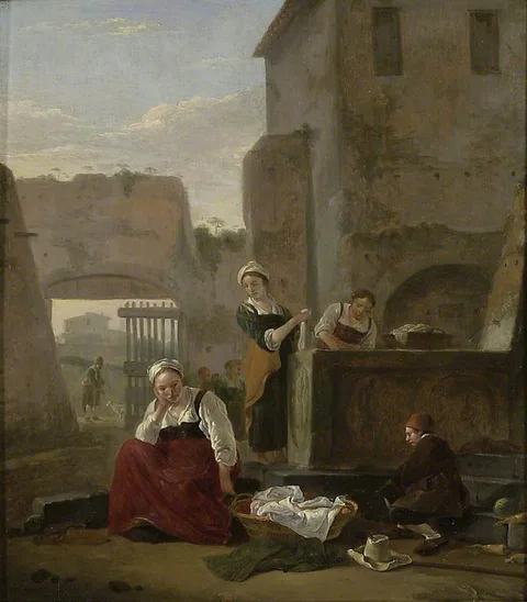 Thomas Wyck, Italian Street Scene