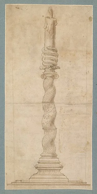 Giulio Romano, Design for a Candlestick