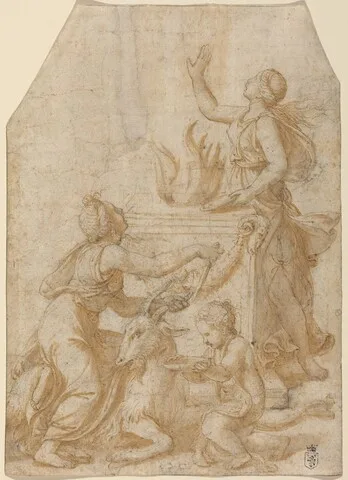 Giulio Romano, The Sacrifice of a Goat to Jupiter