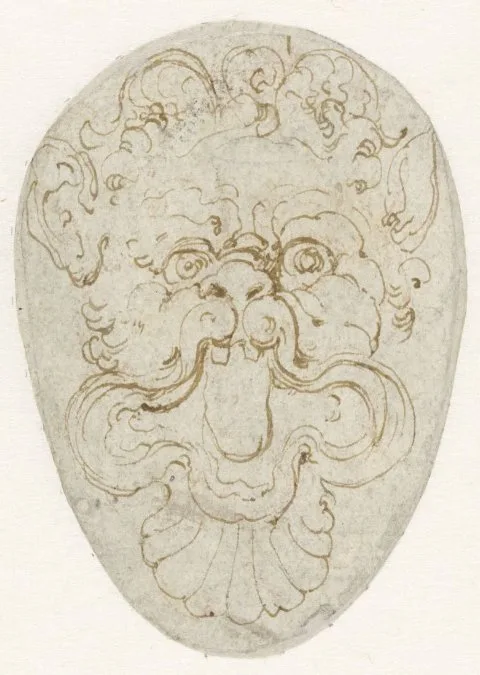 Giulio Romano, Saterkop met opengesperde mond