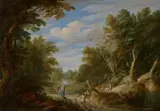 Alexander Keirincx, Wooded Landscape with Figures