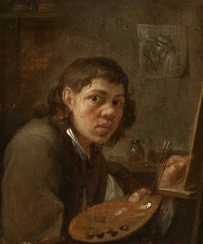 Gillis van Tilborgh, Self-Portrait in the Studio
