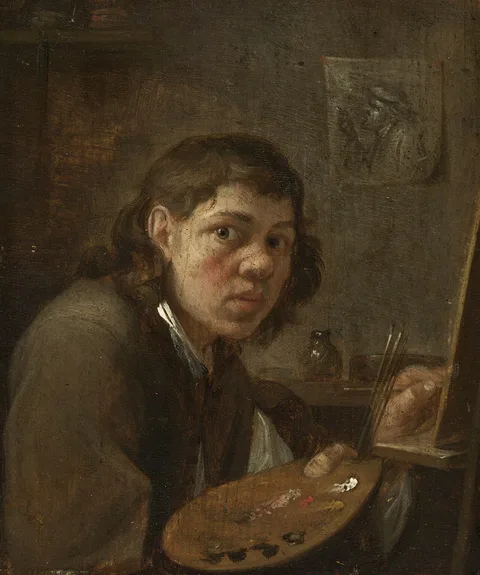 Gillis van Tilborgh, Self-Portrait in the Studio