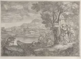 Giovanni Francesco Grimaldi, Landscape with the flight into Egypt