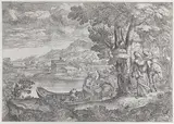 Giovanni Francesco Grimaldi, Landscape with the flight into Egypt