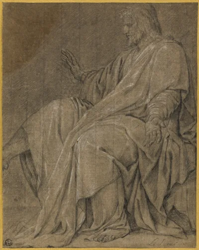 Eustache Le Sueur, Study for Saint Louis Healing the Sick