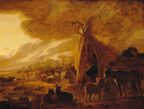 Cornelis Saftleven, The Annunciation to the Shepherds