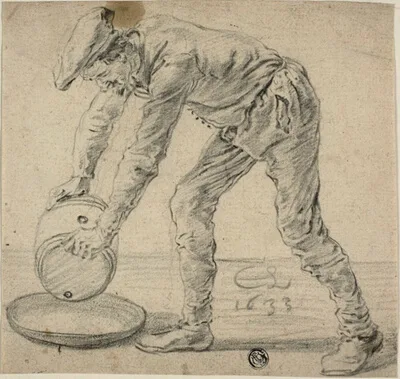 Cornelis Saftleven, Man with a Keg