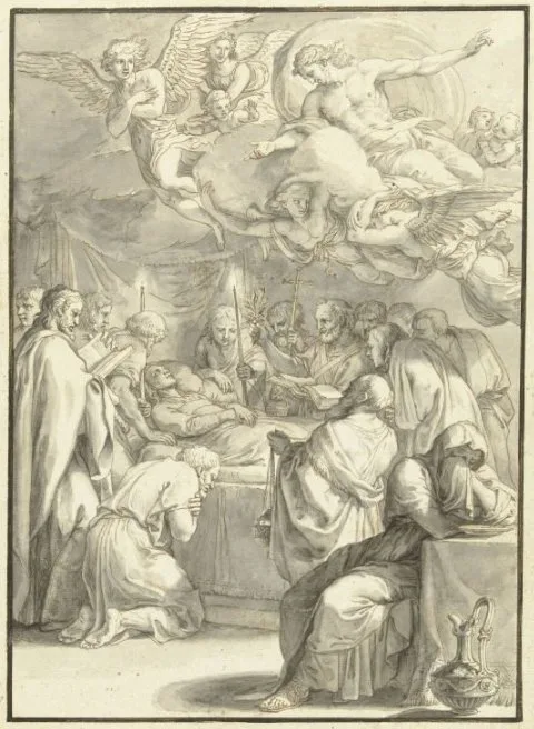 Jacques Stella, Het sterfbed van Maria