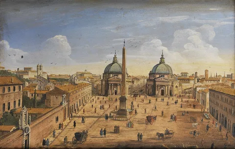 Hendrik Frans van Lint, Piazza del Popolo in Rome
