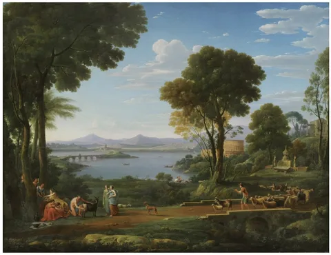 Hendrik Frans van Lint, A Landscape with the Nurture of Jupiter