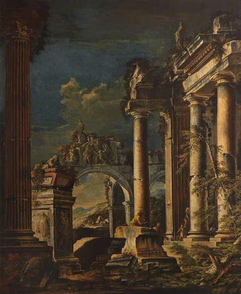 Giovanni Ghisolfi, Ruins and Figures