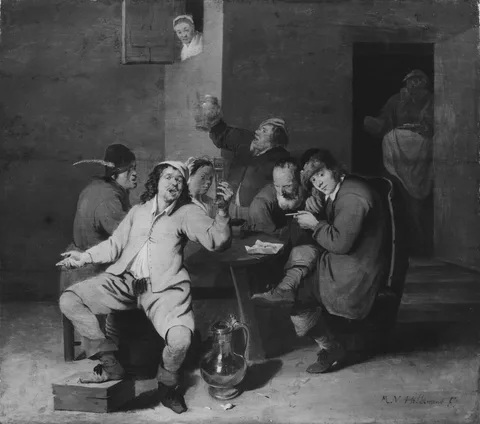 Mattheus van Helmont, Peasants in a Beer-house