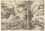 Albrecht Altdorfer, Landscape with a Double Spruce