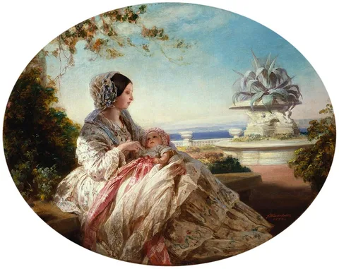 Franz Xaver Winterhalter, Queen Victoria with Prince Arthur