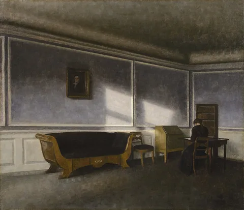 Vilhelm Hammershøi, Sunshine in the Drawing Room