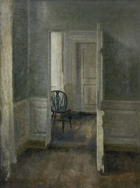 Vilhelm Hammershøi, Interior with windsor chair