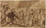 Elisabetta Sirani, The Healing of the Possessed Boy in a Procession of the Volto Santo