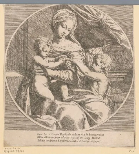 Elisabetta Sirani, Maria met Kind en de jonge Johannes de Doper