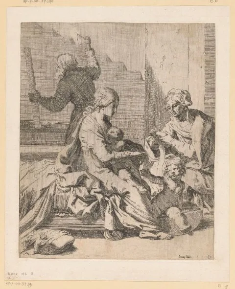 Elisabetta Sirani, Heilige Familie met Johannes de Doper en Elisabet