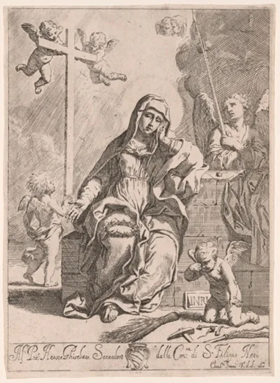 Elisabetta Sirani, Madonna of Sorrows with Symbols of the Passion