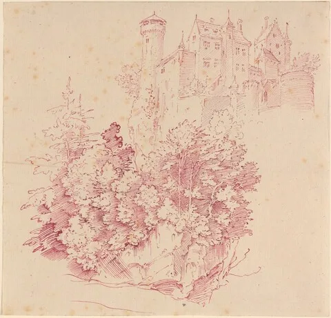 Moritz von Schwind, Fortified Castle on a High Cliff