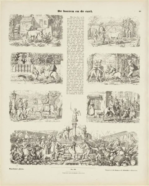 Moritz von Schwind, De boeren en de ezel