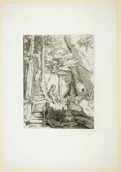 Moritz von Schwind, A Musician with a Hermit