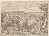 Joseph Anton Koch, Tivoli and the Waterfalls with Shepherd Families