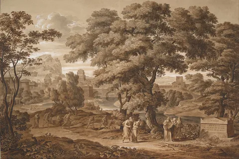 Joseph Anton Koch, Oedipus and Antigone Leave Thebes