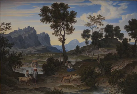Joseph Anton Koch, Landscape from Civitella near Olevano
