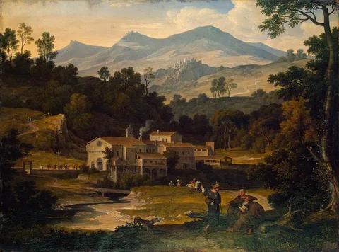 Joseph Anton Koch, Monastery of San Francesco di Civitella in the Sabine Mountains