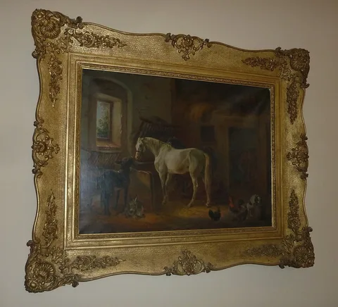 Albrecht Adam, Interior of a Stable