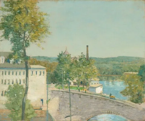 J. Alden Weir, U.S. Thread Company Mills, Willimantic, Connecticut