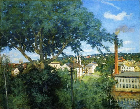 J. Alden Weir, The Factory Village