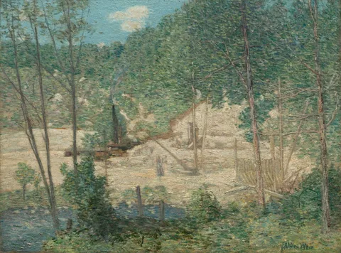 J. Alden Weir, The Building of the Dam