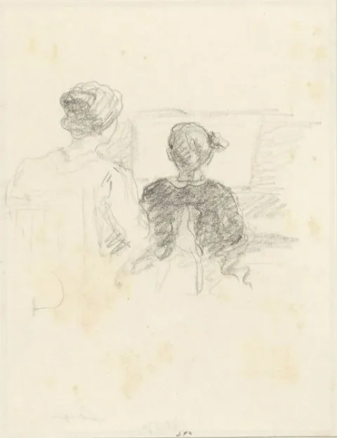 Henri Lebasque, Mevrouw Lebasque en haar dochtertje voor de piano