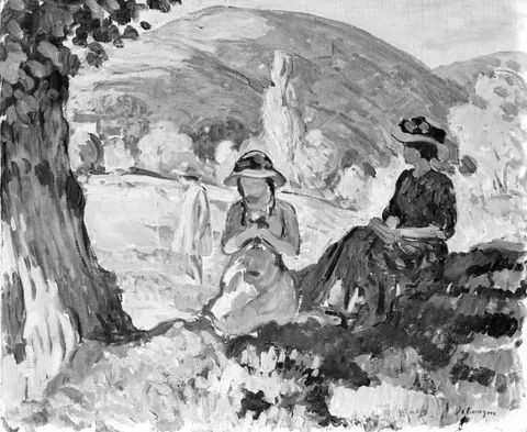 Henri Lebasque, Landscape with Figures